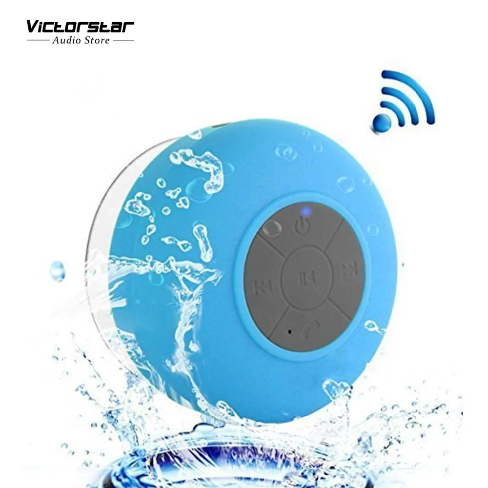 

Shower Bluetooth Speaker IPX4 Water-Proof, Portable Speakerphone, with Built-in Mic, Rechargeable Battery, Suction Cup Base