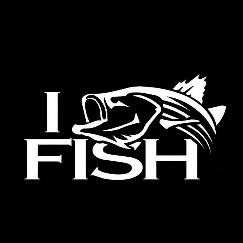 14.7CM*7.6CM Striper Striped Bass Fishing I Fish Car Stickers Vinyl Decal Sticker Car Acessories Decoration