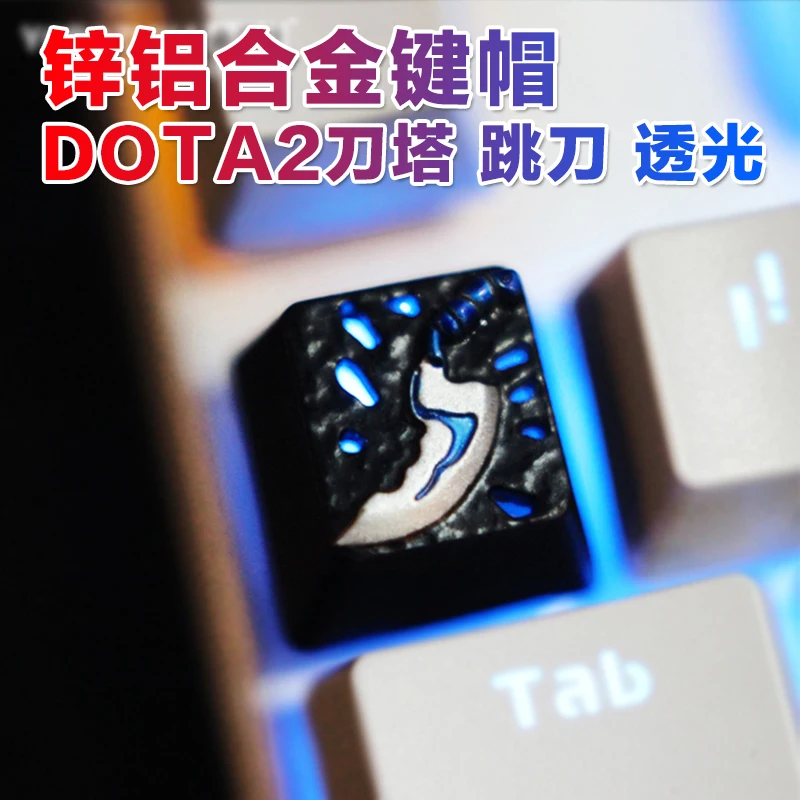  1pc Zinc Aluminium Alloy Key Cap Mechanical Keyboard keycap for CSGO Overwatch Dota 2 PUBG WOW LOL 