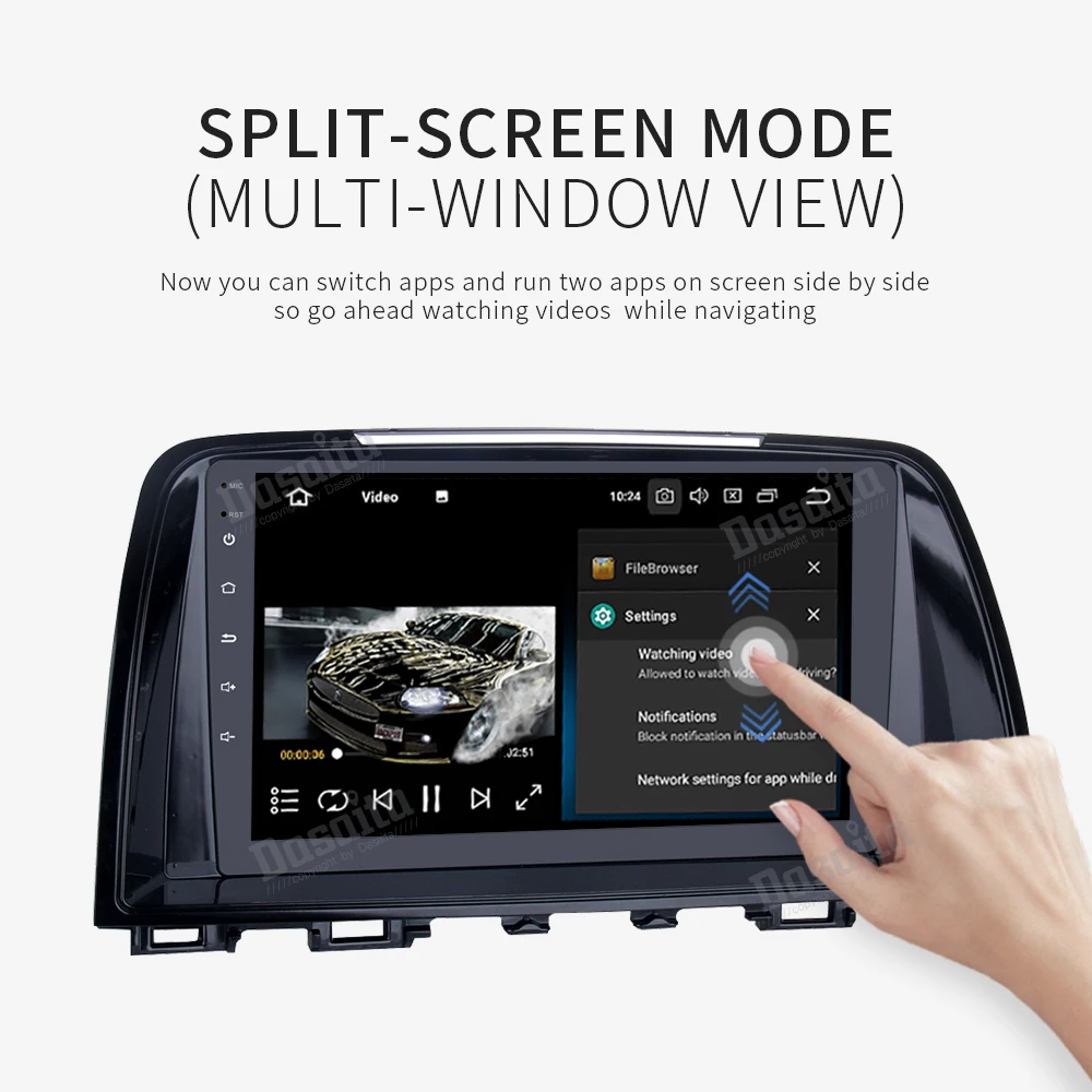 Discount 9" IPS Android 9.0 Car Radio For Mazda 6 Atenza 2013 2014 2015 Multimedia player built-in DSP stereo with 8-Core 4Gb+32Gb GPS 2