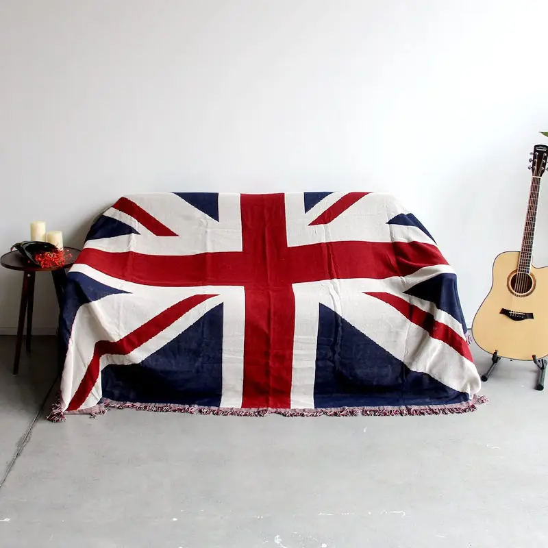 

Flower Geometry Throw Blanket Sofa Decorative Slipcover Cobertor on Sofa/Beds/Plane Travel Non-slip Stitching Blankets