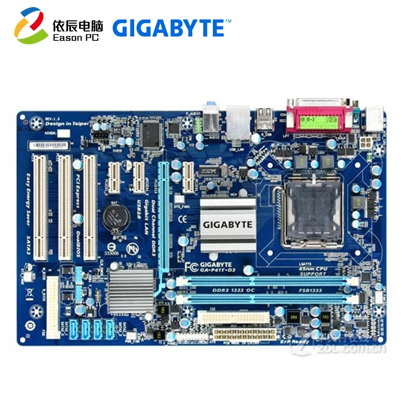 Настольная Материнская плата GIGABYTE GA-P41T-D3 LGA775 DDR3 ATX | Компьютеры и офис