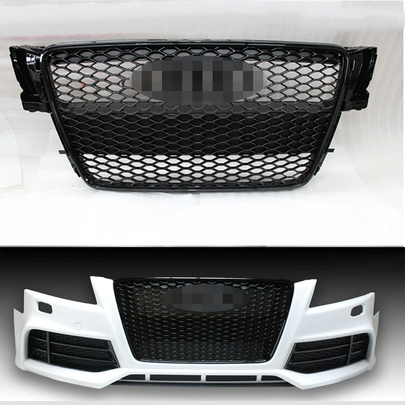 RS5 Front Sportback Sline Gloss Black Grille for 2008 2012 Audi A5 S5