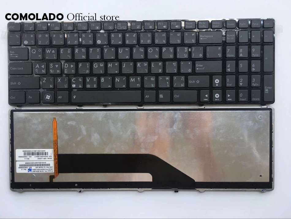 TI Thailand Keyboard forASUS K50 K50A K50C P50 K51 K60 K61 K70 K72 P50IJ F52 F52A F9 Backlight keybaord TI Layout