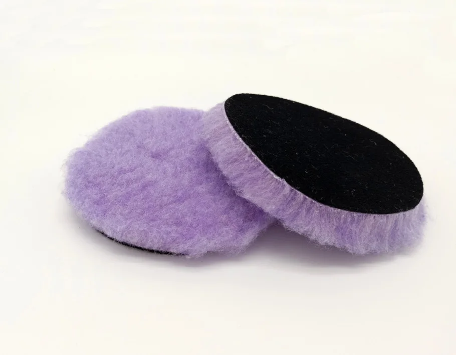 Purple lamb wool polish pad 150mm Wool Detailing Waxing Polishing Buffer