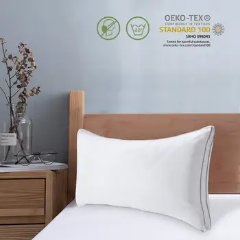 

40X80 Hotel Quality Bed Pillow Sleeping Pillows Deep Sleep Pillow For Back Stomach Sleepers Hypoallergenic Dust-Mite Resistant