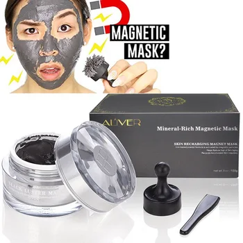 

Newly Mineral Rich Magnetic Face Mask Pores Cleansing Removes Skin Impurities Mask Algae Mask + Spatula + Magnet