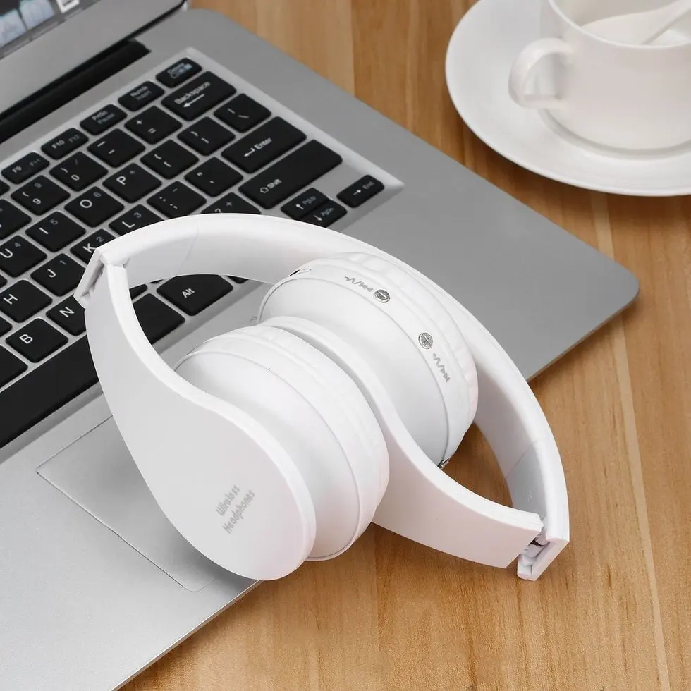 

5PCS Foldable Wireless Stereo Bluetooth Headset Mic For iPhone Cellphone PC Laptop