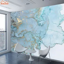 Кирпич мраморный узор обои 3d фрески для гостиной обои домашний декор Золотой Синий Настенные обои в рулонах ТВ фон