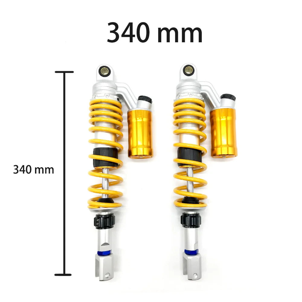 Мотоциклетный задний амортизатор подвески Универсальный 340 мм 345 мм 360 мм отскок демпфирования отрегулирован для Yamaha Honde Suzuki Kawasaki - Цвет: 340 mm