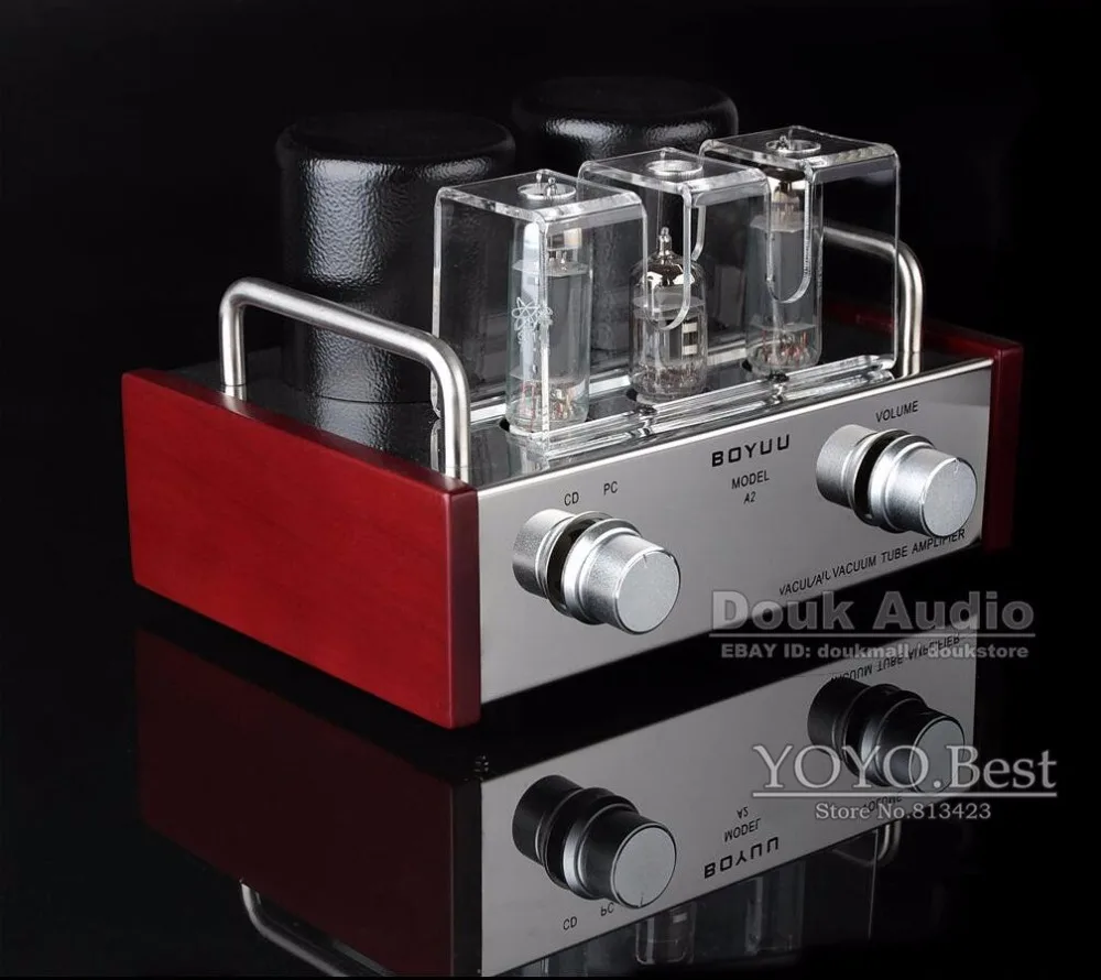 Вакуумный трубный усилитель Douk Audio Mini 6P14 и EL84 HiFi одинарный встроенный