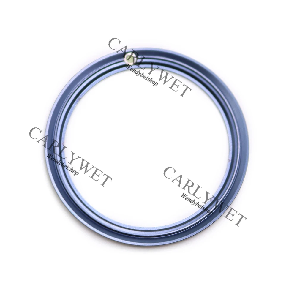 CARLYWET Wholesale Top Grade Aluminum Dark blue with White Writing Watch Bezel Insert for 2220