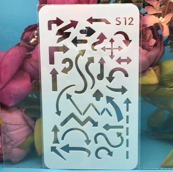 

A6 Geometry Flag S12 DIY Craft Layering Stencils Wall Painting Scrapbooking Stamping Embossing Album Paper Card Template