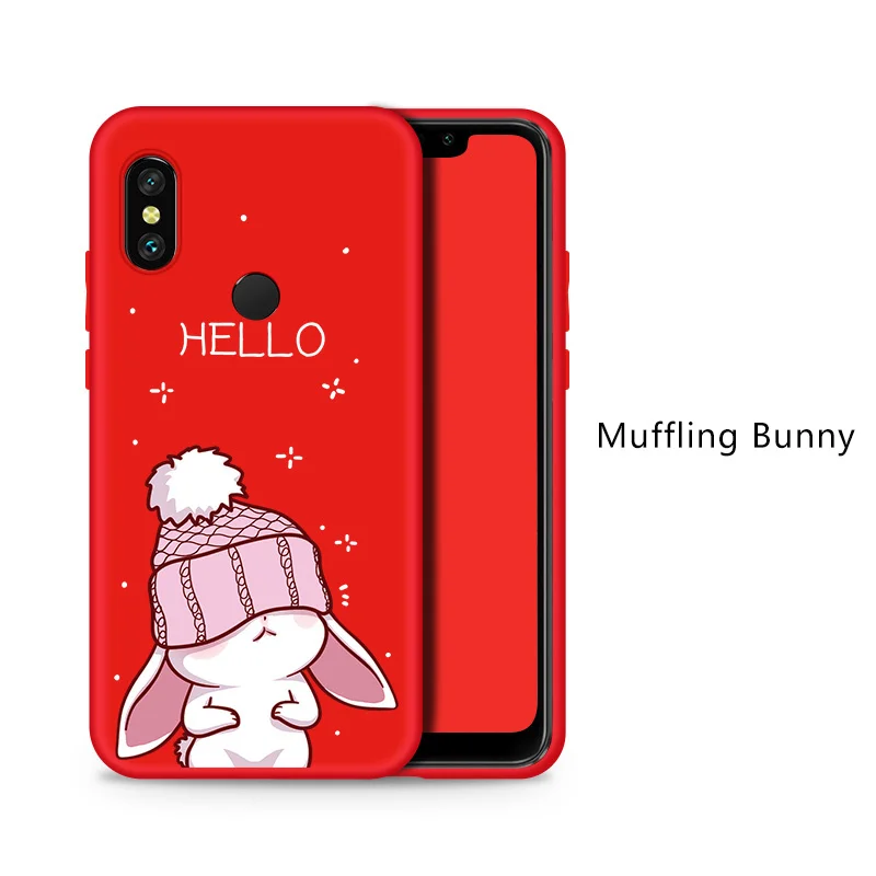 Силиконовый чехол для Xiao mi Red mi Note 6 Pro, милый Полный Чехол для Xiao mi Red mi Note 5 7 6A mi A2 Lite, противоударный бампер, чехол - Цвет: Muffling Bunny