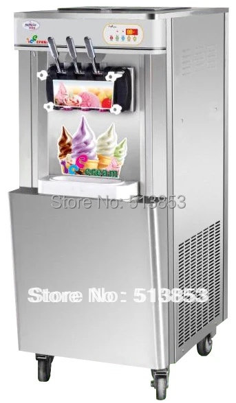 Stainless Steel,Discount sales---Floor stand soft ice cream making machine/ Icecream Maker Ourput 22~25 liters/hour