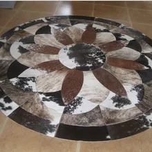 Модные художественный ковер натуральная яловая кожа китайский ковер