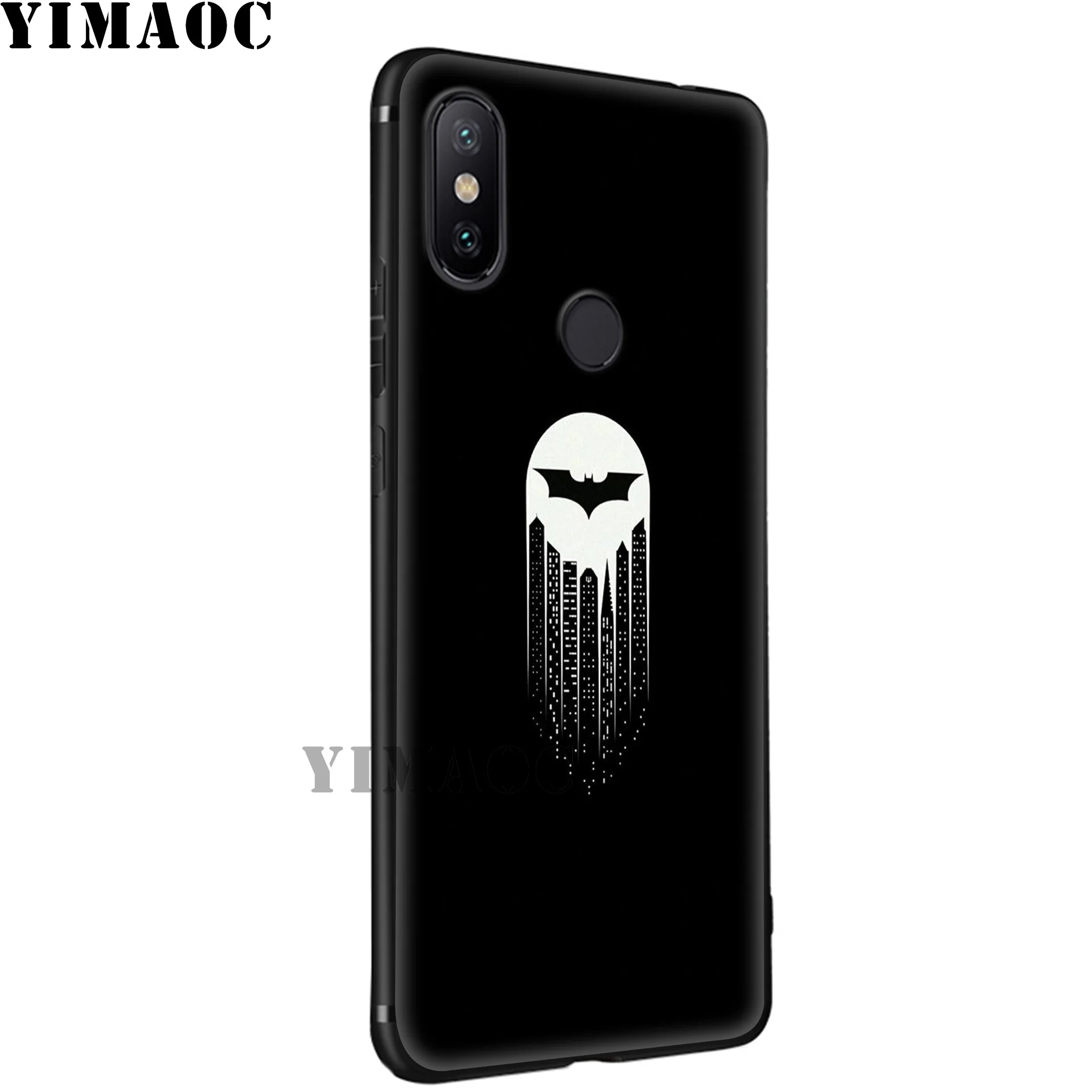 YIMAOC Batman Dark Knight Logo Soft Silicone Case for Xiaomi MI 9 8 Se 6 MAX 3 A1 A2 Lite MIA1 MIA2 Lite 6X 5X POCOPHONE F1