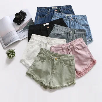 

4 Colors Jeans Shorts for Women Good Quality Kwaii 2019 Summer New Brand Trendy Slim Casual Plus Size Womens High Waist Shorts
