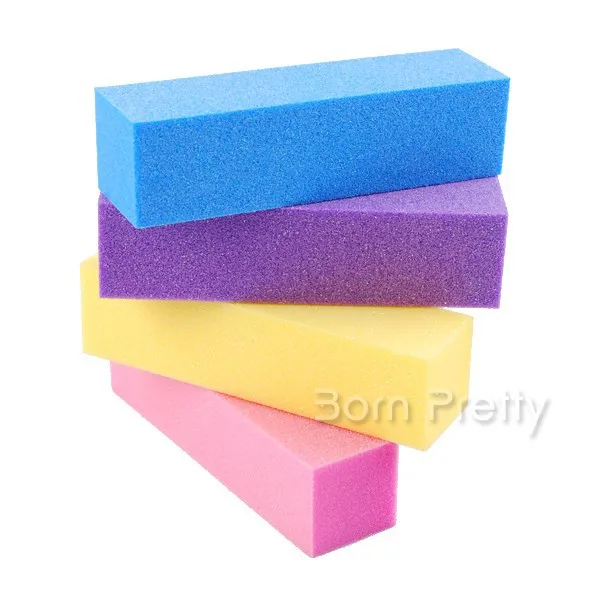 1pc Professional Colored Nail Art Buffer Sanding Block File 1pc Professional Colored Nail Art Buffer Sanding Block File Tool Random Color Us845