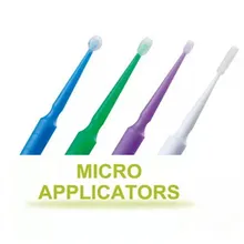 400 шт./компл. Обычный Тонкий Ультратонкий цилиндр размер зубная микро-щетка одноразовый аппликатор сгибаемый для стоматологических и клиник