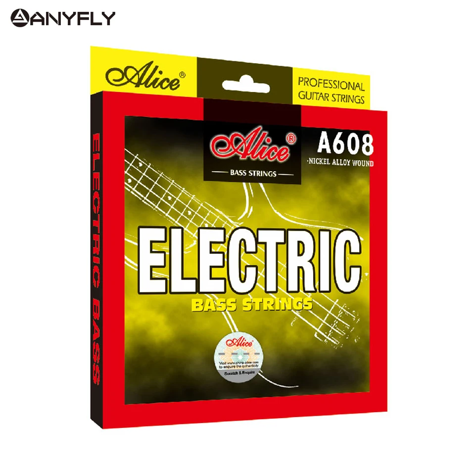 Alice A608 электрическая басовая струна 4 String set шестигранный сердечник из никелевого