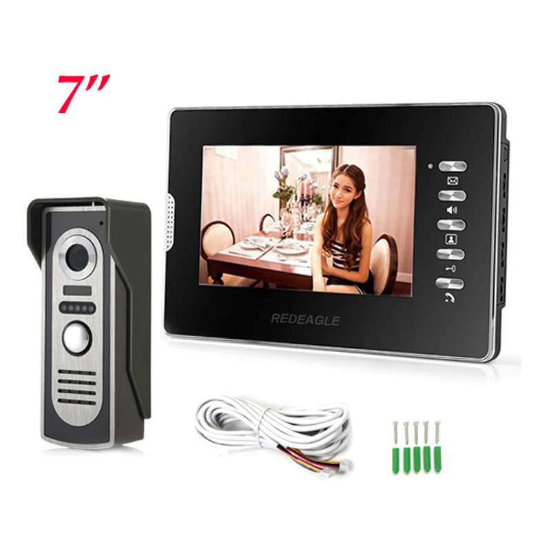 

Brand New 7 inch LCD Color Video door phone Doorbell Intercom Kit Weatherproof Night Vision Camera Home Security