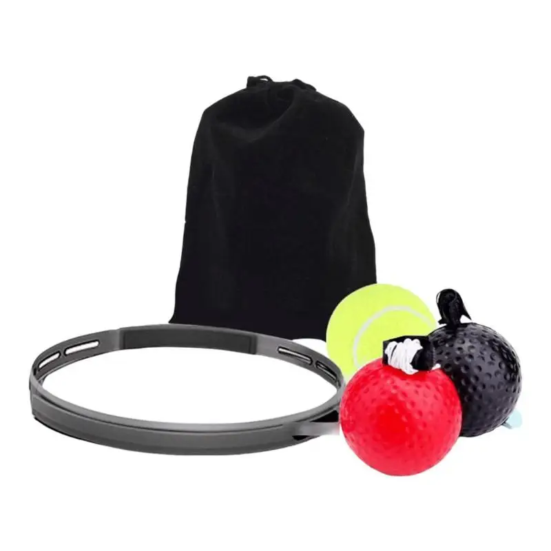 Adjustable 6.3cm Silicone Cloth Boxing Speed Trainer Ball ...