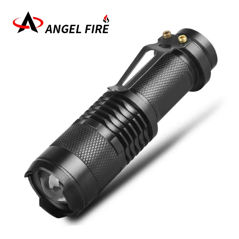 

3800LM XML-Q5+COB LED Flashlight Portable Mini ZOOM torchflashlight Use AA 14500 Battery Waterproof in life Lighting lantern