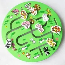 1 шт. круговой лабиринт животных игрушка детская раннее развитие обучающая деревянная игрушка школа детский сад подарок для малышей