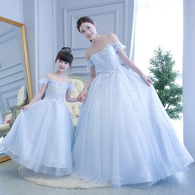 Family Matching Outfits 2017 Mother Daughter Princess Dresses Family Matching Outfits 2017 Mother Daughter Princess Dresses Wedding Party Clothes Mom And Elegant