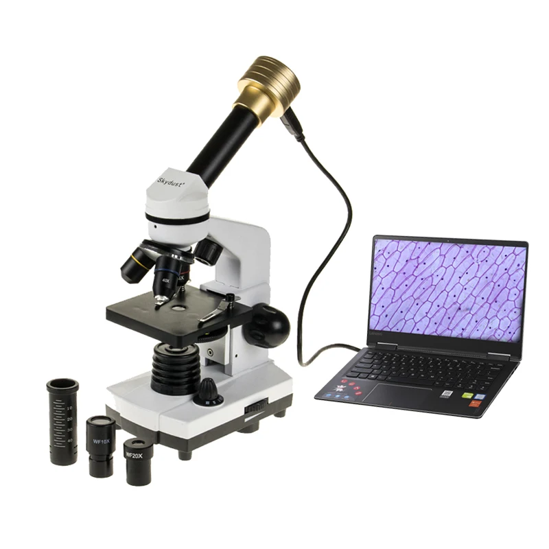 

1600X Biological Monocular Microscope with 2 Million Pixels Digital Electronic Eyepiece Camera for Animal&Plant Blood Analysis