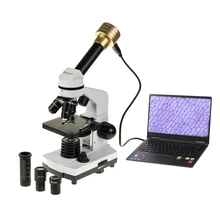 1600X Biological Monocular Microscope with 2 Million Pixels Digital Electronic Eyepiece Camera for Animal&Plant Blood Analysis 1600X Biological Monocular Microscope with 2 Million Pixels Digital Electronic Eyepiece Camera for Animal&Plant Blood Analysis