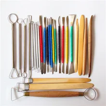 26 шт. в сумка металл пластилин цветной глины инструмент комплект инструментов зубило DIY Playdough игрушки Fimo глины инструменты