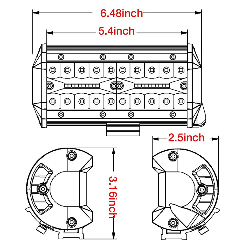 7inch 120W 72W LED Work Light Bar Car Driving Light For Off Road Truck 4WD 4x4 UAZ SUV ATV Motorcycle Ramp 12V 24V Auto LED Lamp