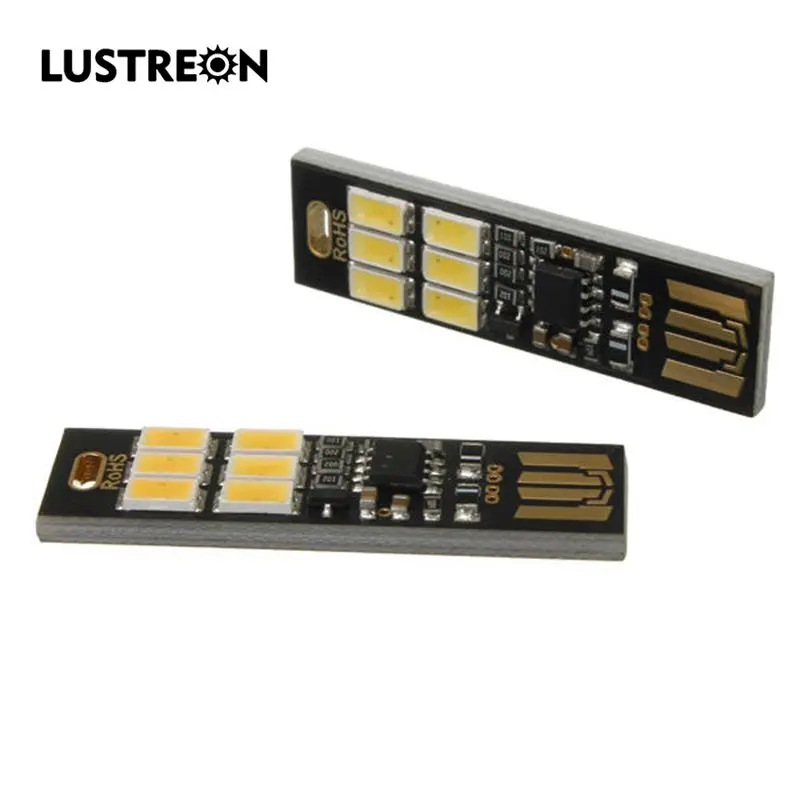 LUSTREON 5V 1W 50LM Mini T0uch переключатель USB Mobile Power кемпинговая Светодиодная лампа