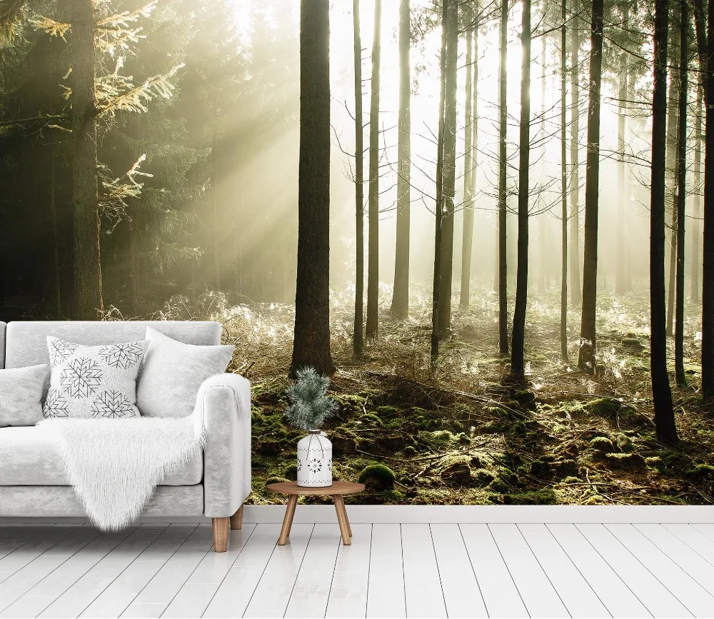 [Самоклеющиеся] 3D Sunshine Woodland 22 настенная бумага печать настенные наклейки |