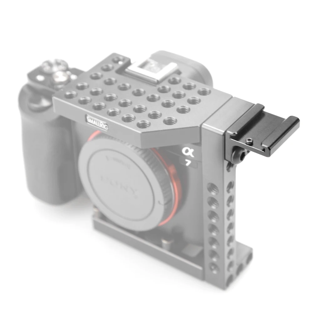 Smallrig адаптер для холодного башмака с 1/4 резьбовыми отверстиями для клетки DSLR камеры быстросъемное крепление для холодного башмака-1593