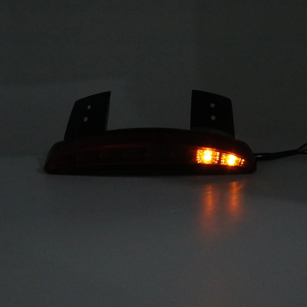 1pcs Motorcycle LED Red Lighting Chopped Fender Edge Smoked Tail Light Signal Light for Harley Sportster XL 883N XL1200V XL1200X (15)