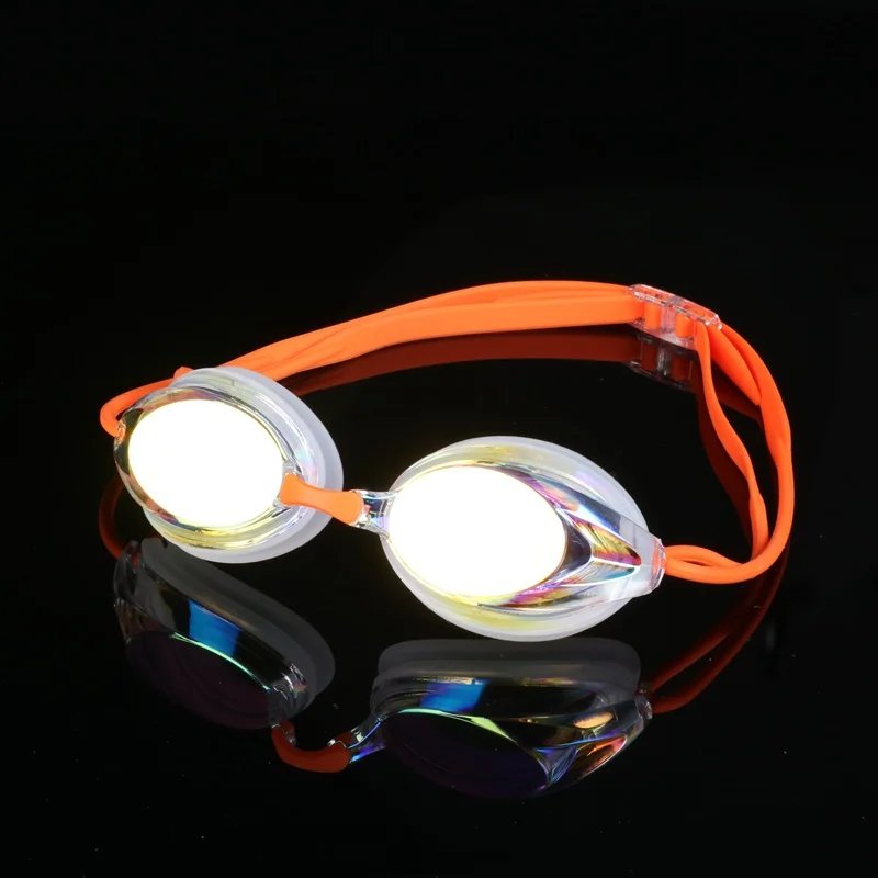 

Summer Men Women Swimming Goggles Plating Waterproof Anti-fog UV Adjustable Professional Competition Glasses With Box