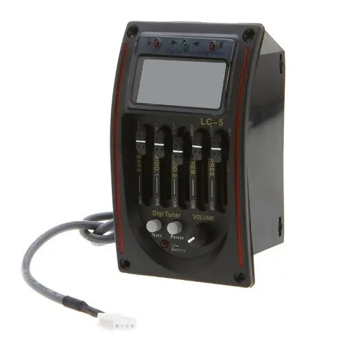 

8Pcs Acoustic 5-Band EQ Equalizer Guitar Preamp Piezo Pickup LCD Tuner