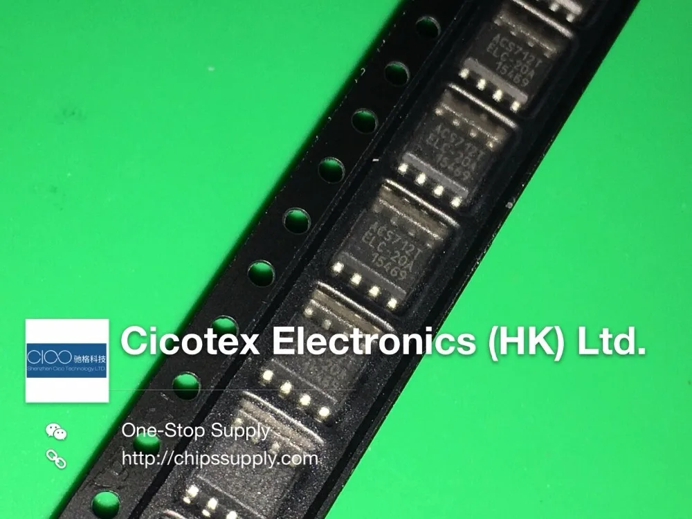 

4pcs/lot ACS712ELCTR-20A-T SENSOR CURRENT HALL 20A AC-DC ACS712ELC-20A-T ACS712TELC-20A-T