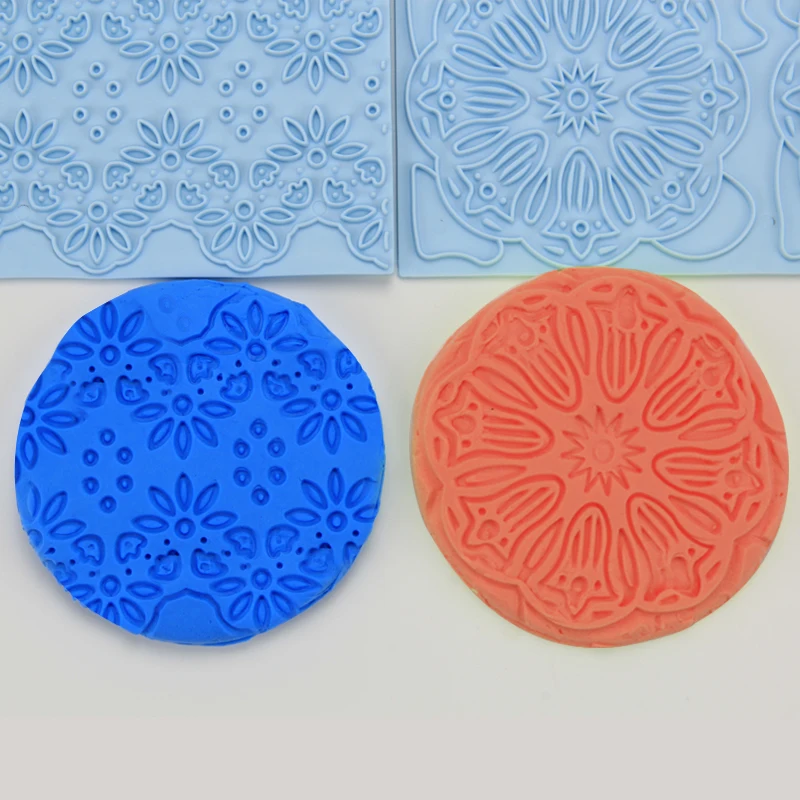 Buy Free shipping hot sell 6pcs flower impression mat