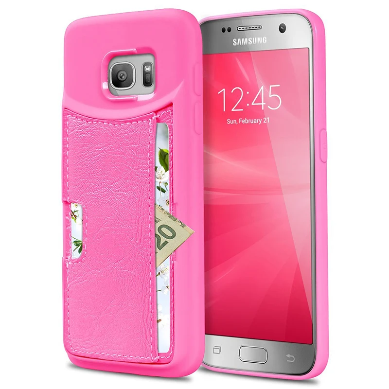 

For Case Samsung Galaxy S6 S7 Edge Cover Soft Silicone & Luxury Leather Flip Case For Samsung Galaxy S6 S7 S 6 7 Edge Case Coque