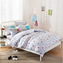 MEILUO Spring And Summer Rural Floral Starry Sky Cartoon Cotton Covered Four-Piece Suit