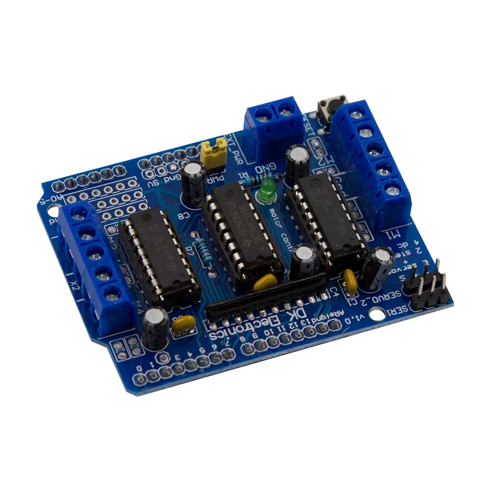 

L293D Motor Drive Control Shield Dual Expansion Board for Arduino Duemilanove, Motor Drive Expansion Board Free Shipping