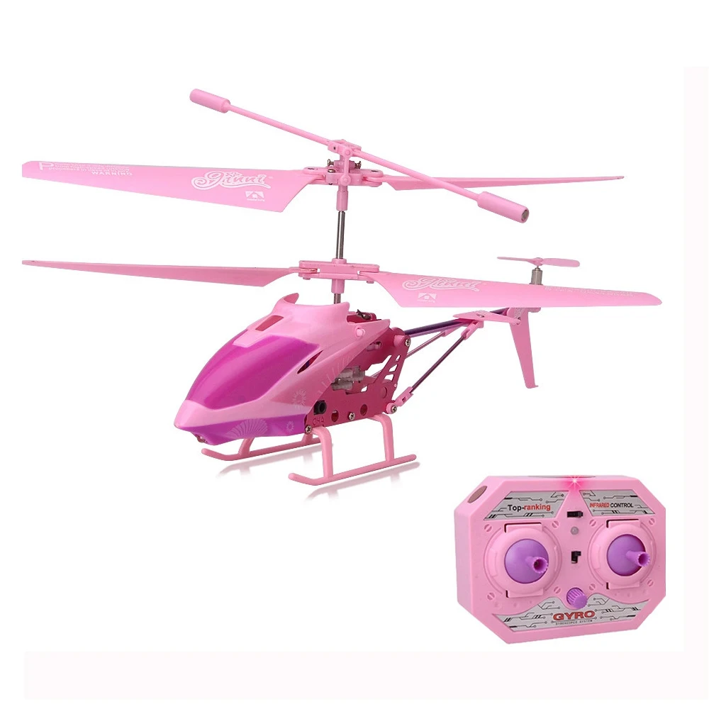 

6Pcs/set 3.5CH RC Helicopter Aolly Mini RC Drone With Gyro Crash Resistant Flash RC Dron Toys For Boy Kids Girls Gifts Pink