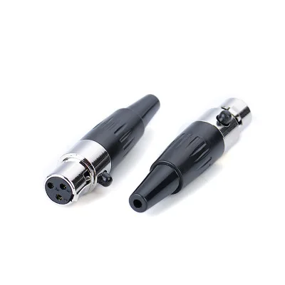 Высококачественный мини разъем XLR 3 4 Pin с внутренней штепсельной вилкой маленький