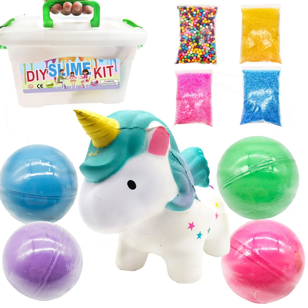 

AFDSWG slime suit cotton mud color mud set decompression toy squishy package slime large toys for children girl squishy color ch