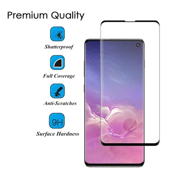

1000pcs Full Cover Curved Tempered Glass For Samsung Galaxy S20 Ultra S10 Lite Note 10 Plus 9 8 Edge Glue Screen Protector Flim
