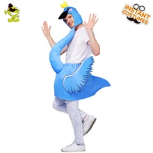 OLQ Unisex Adult Blue Flamingo Party Costume Cosplay Christmas Party Jumpsuit Role Play Funny Flamingo Costumes OLQ Unisex Adult Blue Flamingo Party Costume Cosplay Christmas Party Jumpsuit Role Play Funny Flamingo Costumes